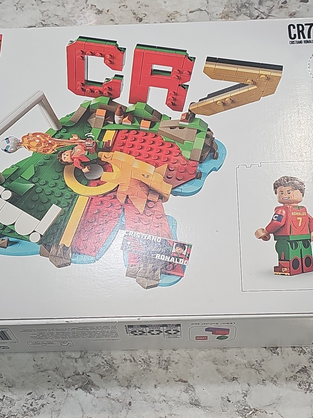 Lego CR7 Building Set - Red, Green, Gold, Blue